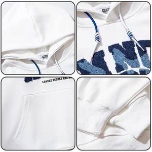 เสื้อฮู้ดปักผ้ากำมะหยี่ระบายอากาศได้ดีทำจากผ้าฝ้ายผสมวัสดุดีปรับแต่งได้ตามต้องการ - Product Image 4