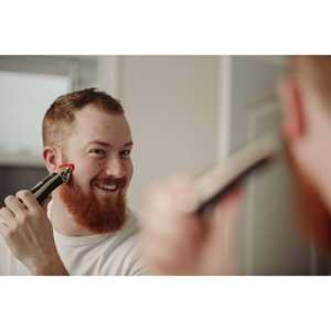 Tondeuse à cheveux sans fil professionnelle pour hommes, lame en acier inoxydable dorée, tondeuse de barbier T-Shaper pour moustache et barbe, électrique, US - Product Image 2