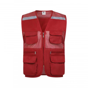 Chalecos de Seguridad de Malla Impermeable ANSI Clase 2 de Algodón - Ropa de Trabajo Reflectante Rosa Ingeniero con Logotipo Personalizado - Product Image 4