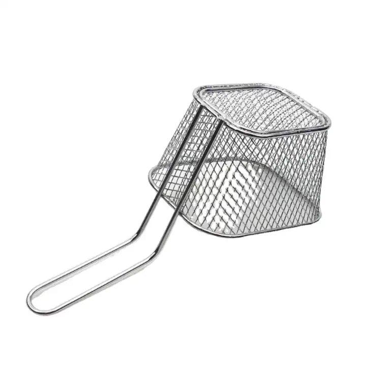 Tray Stainless Steel Fries, Mini Basket French Fries