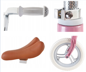 Kids <b>Balance</b> <b>Bike</b> Ultra-Light Aluminum 2.5kg <b>Pink</b> Adjustable Seat - Product Image 3