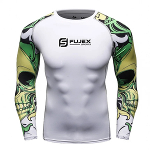 Rashguard de BJJ imprimé haute qualité pour hommes, matière Spandex/Polyester, impression numérique, meilleure qualité. - Product Image 5