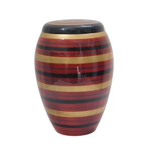 Urnes funéraires en aluminium de haute qualité avec autocollant de fleur et urnes funéraires en métal fini de couleur vert olive pour cendres humaines - Product Image 4