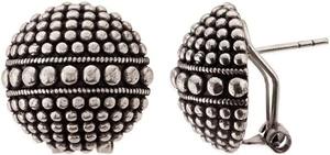 Boucles d'oreilles pendantes Jhumki tribales vintage en argent oxydé tendance pour les tenues ethniques, cadeau de fête au meilleur prix - Product Image 3