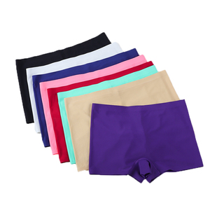 Wholesale One-piece Silk <b>Underwear</b> Soft Nylon Boxer Shorts High Elastic Seamless <b>Boyshort</b> - Product Image 3