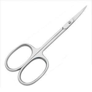 Tijeras para Cutículas Extra Afiladas con Hoja Delgada, Diseño Curvo Profesional, Tijeras de Manicura de Acero Inoxidable para el Cuidado de las Cutículas - Product Image 1