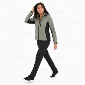 Chaqueta de Esquí para Mujer Hailo, Color Sólido, con Capucha, Manga Larga, Resistente al Viento, Transpirable, Impermeable, Cierre de Cremallera, Ropa de Invierno - Product Image 2
