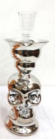 Chicha Farida de Luxe en Verre de Qualité Supérieure, Mini, Type Miroir, Courbée, avec Embout en Verre Squelette, pour Fumer, Vente en Gros