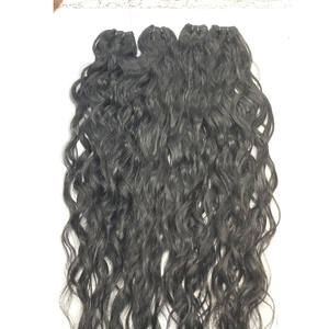 Perruque Lace Frontal wig naturelle ondulée, cheveux de vison brut pur 100%, paquets de trame naturelle et fermetures frontales, cheveux humains, perruques frontales personnalisées - Product Image 5