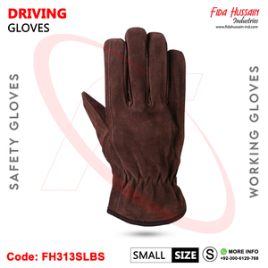High Quality Cowhide Split Leather <b>Driver</b> <b>Gloves</b> With Maximum Protection Keystone Thumb Styled Unlined Schutzhandschuhe - Product Image 5