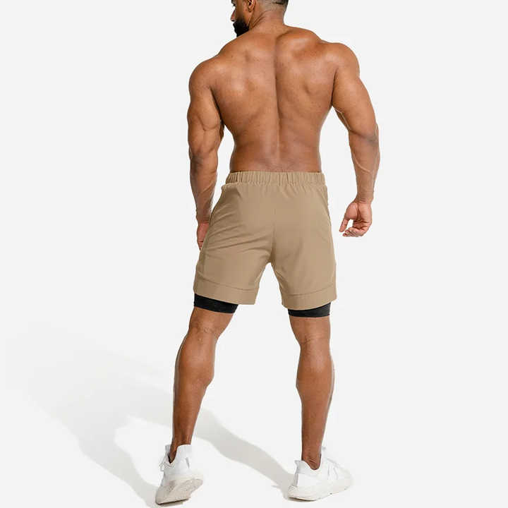 Design Your Own Athletic Workout Shorts for Men Anime Mesh Shorts Double Layer Gym Sports Running Board Shorts