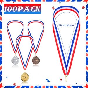 Cinta para Medallas con Rayas Rojas, Blancas y Azules, Cinta para el Cuello para Medallas, Premios y Competiciones - Product Image 4