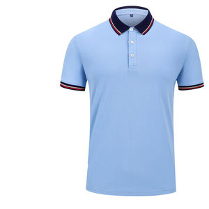 Algodón CVC de Alta Calidad para Camisetas de Verano, Tejido Sólido, Transpirable, de Secado Rápido, Unisex, con Logotipo Bordado Personalizado para Camisetas de Golf para Hombre - Product Image 4