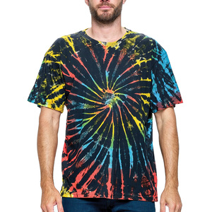Streetgrace-T-shirts d'été teintés pour hommes, vêtements décontractés OEM en coton respirant personnalisés avec logo et étiquette de marque - Product Image 1