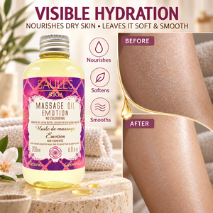Huile de massage professionnelle Emotion 200ml, huile corporelle nourrissante et lissante pour les massothérapeutes, les spas, les salons de beauté et les centres de bien-être - Product Image 3