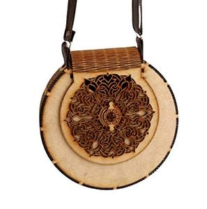 Bolso de Mano de Madera Ecológico con Pulido Suave para Eventos Nocturnos, Bolso de Mano de Madera Artesanal para Colección de Novias y Fiestas - Product Image 1