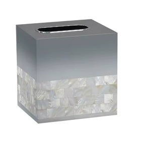 Caja de pañuelos de diseño rojo de estilo tradicional para decoración de mesa de comedor y oficina en casa con aspecto elegante y uso funcional diario - Product Image 1