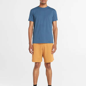 Summer Gym <b>Sweat</b> <b>Shorts</b> <b>Men</b> Solid Anti-Wrinkle Quick Dry High-quality Comfortable Elastic Waist Custom Cotton Casual - Product Image 3