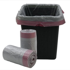 Sac poubelle de grande taille de 30 gallons avec cordon de serrage pour cuisine à prix attractif se chevauchant sur rouleau avec boîte en papier personnalisée ODM avec prix d'usine - Product Image 4