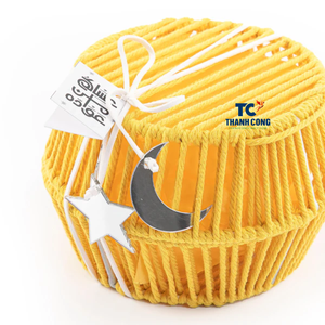 Cajas de cesta de almacenamiento de algas marinas redondas ecológicas de la mejor calidad hechas a mano en Vietnam para vacaciones de Ramadán - Product Image 2