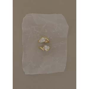 Kira Pear Diamond Engagement <b>Ring</b> in 14k Yellow & White Gold for Women - Product Image 3