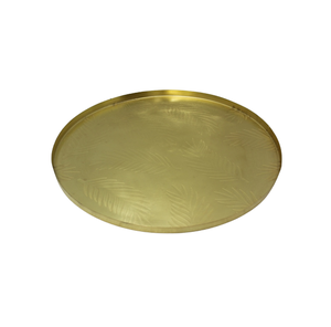 Assiette ronde en fer couleur or taille standard décorative et assiette de service pour hôtel et restaurant - Product Image 6