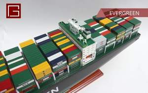 Gia Nhien Fabricant Approuvé Conception Personnalisée quantité minimale de commande Bas Navires Commerciaux Evergreen MODÈLE DE BATEAU EN BOIS _ ARTISANAT EN BOIS - Product Image 6