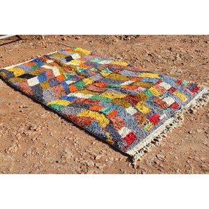 Éclectique coloré fait à la main écologique lavable en polypropylène tapis protecteur usage domestique tissé techniques - Product Image 3