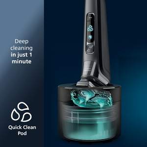 Mini Afeitadora Eléctrica con Triple Cuchilla, Resistente al Agua IPX7, Afeitadora Corporal, Set de Cartuchos de Repuesto de Limpieza Rápida - Product Image 6