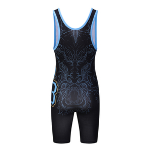 Maillot d'entraînement imprimé personnalisé vente en gros sublimation haltérophilie hommes lutte Powerlifting Singlets - Product Image 2