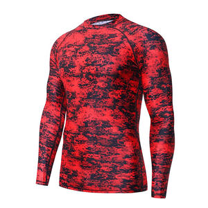 เสื้อรัดกล้ามเนื้อ MMA ระบายอากาศได้ดี สกรีนโลโก้ได้ ป้องกันรังสียูวี ผลิตจากโพลีเอสเตอร์ 100% สำหรับผู้ชาย อุปกรณ์ MMA ระดับโลก - Product Image 3