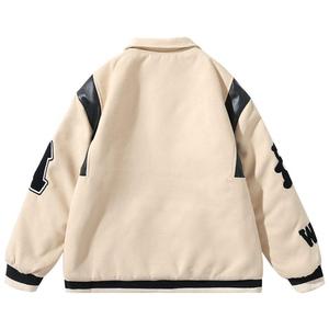 OEM Varsity chaquetas personalizadas en blanco Varsity Chenille parches Letterman Varsity chaqueta de gran tamaño de béisbol universitario chaqueta para hombre - Product Image 2