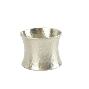 Handmade Napkin Rings Metal Napkin Rings Restaurants <b>Table</b> <b>Decoration</b> Hammered Copper Plated Luxury <b>Table</b> <b>Top</b> Napkin Holder - Product Image 1