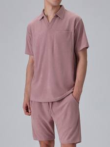 Conjunto Deportivo de 2 Piezas para Hombre, Camiseta y Pantalones Cortos de Algodón Transpirable, Estilo Moderno - Product Image 4