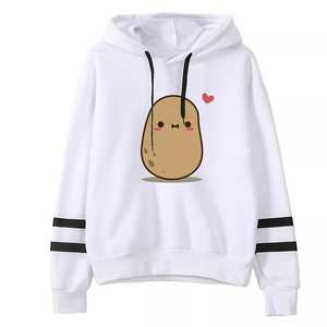 Sudadera informal de manga larga con estampado a rayas para mujer, pulóver, blusa, sudaderas con capucha - Product Image 4