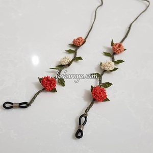 ชิ้นส่วนแว่นตา tomurcuk İğne oyasıpi turuncu yavruağzıkrem - Product Image 1