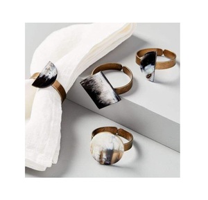 Custom Napkin Ring <b>Table</b> Accessories Tissue Holder Metal Material Tissue Napkin Ring for Home Decoration - Product Image 4