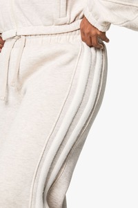 New Arrival 2026 100% Cotton Winter Solid Lace Women's Crop Hoodie Baggy Trouser 2-Piece <b>Set</b> High Quality Latest Style Sweat - Product Image 3