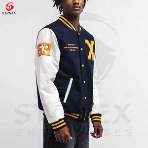 2024 Wholesale <b>Men</b> Varsity Jackets Letterman Jackets Custom Baseball Letterman Varsity Bomber Jacket - Product Image 2