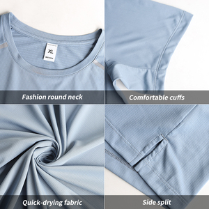 Sublimation personnalisée T-shirt col en V pour homme haute qualité 100% polyester 160/170 g/m² Stock tissu manches courtes Service du fabricant - Product Image 6