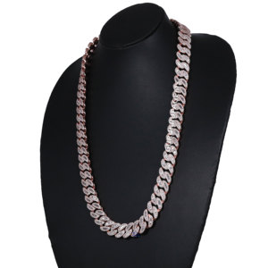 Présentant une chaîne très attrayante de conception récente fabriquée en argent sterling 925 ornée de diamants Moissanite envoûtants - Product Image 2