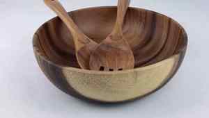 Cuenco de madera para fruta y comedor, la mejor empresa de fabricación, crea tu propio logotipo en tus productos - Product Image 6
