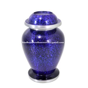 Oiseau souvenir graver urnes pour cendres funéraires avec fabricant de finition bleu et exportateur d'Inde - Product Image 1