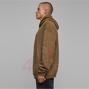 เสื้อฮู้ดดี้สไตล์วินเทจย้อมสีแบบแอซิด ผู้ชาย ผ้าฝ้ายเฟรนช์เทอร์รี่ 450GSM เสื้อสวมหัวแบบสเวตเชิ้ต รับผลิตตามแบบ OEM โรงงานผลิตเสื้อผ้าแบรนด์ส่วนตัว ผู้จัดจำหน่ายเสื้อผ้าลำลอง - Product Image 5