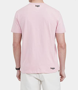 Camiseta de algodón de manga corta para hombre, Camiseta de algodón con bolsillo y cuello redondo, venta al por mayor - Product Image 6