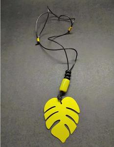 สร้อยคอเส้นคอตตอนทอมือทันสมัยใหม่สร้อยคอมีพู่ห้อยสำหรับเด็กผู้หญิงสร้อยคอแมคคราเม่ข้าวสาลีสไตล์เรียบง่ายเครื่องประดับแฟชั่น - Product Image 2