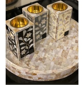 Meilleure vente Brûleur d'encens en nacre de taille et de forme personnalisées Dernier design Brûleur de bakhoor en incrustation d'os par ARTISAN AURA - Product Image 2