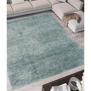 Netline Home Lagom <b>Tufted</b> Shaggy <b>Rug</b> in Duck Egg Blue Polyester - Product Image 6