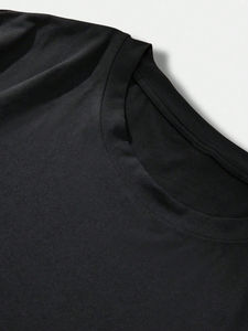 Camisetas Extra Grandes de Corte Cuadrado para Hombre, con Dobladillo sin Rematar, Logotipo Personalizado Impreso, Estilo Hip Hop Desgastado Vintage, 100% Algodón Peinado - Product Image 3