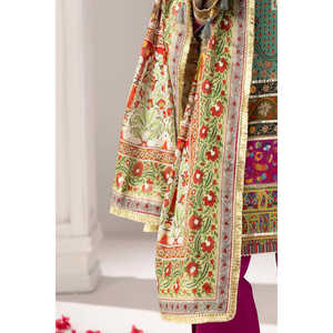 Conjunto de traje de 3 piezas estampado para mujer con dupatta CL-62139 - Product Image 4